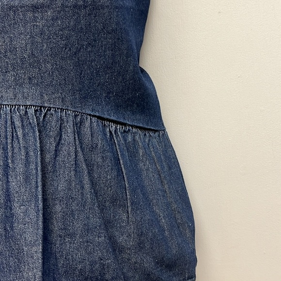 SOLD IN STORE Kate Spade Chambray Flounce Top Size 8 - Picture 13 of 13